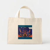 Abstracte symmetrie mini tote bag (Voorkant)