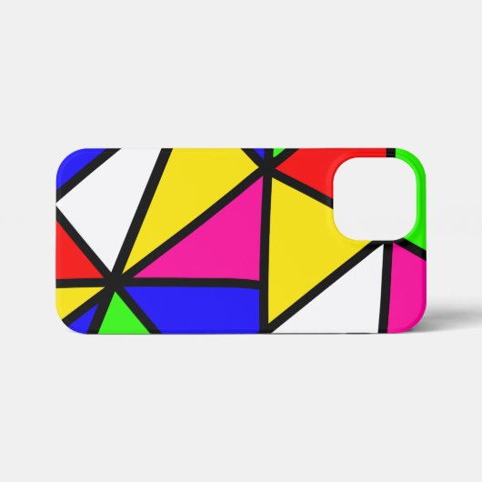 Abstracte Symmetrie: Neoplastische Harmonie Telefo iPhone Hoesje (Achterkant horizontaal)