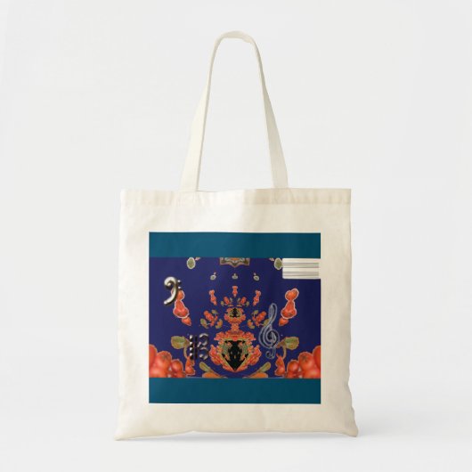 Abstracte symmetrie tote bag (Voorkant)