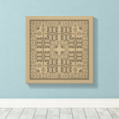 Abstracte Symmetrische Aarde originele wandkunst Canvas Afdruk (Insitu (Houten vloer))