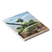 Abstracte T-72 Sovjet-tank Notitieblok (Schuin)