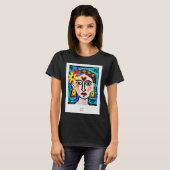 Abstracte T-Shirt artiest portret (Voorkant volledig)