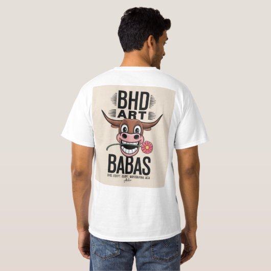 Abstracte T-shirt kunst (Achterkant volledig)