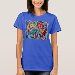 Abstracte T-shirt schilderen