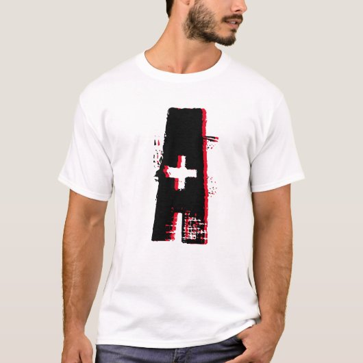 Abstracte T-Shirt van de Mannen van A (Voorkant)