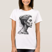 Abstracte T-Shirt vrouwen (Voorkant)