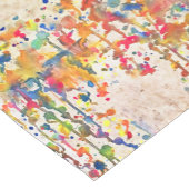 Abstracte tabeluitvoerder verven korte tafelloper (Hoek)