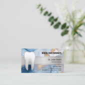 Abstracte tandheelkundige marine & goudtandarts afsprakenkaartje (Staand voorkant)