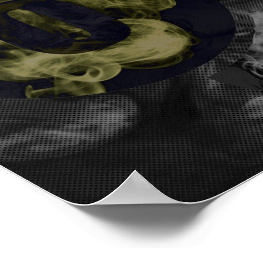 Abstracte tapekouten zwart-wit poster (Hoek)