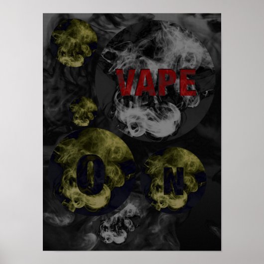 Abstracte tapekouten zwart-wit poster (Voorkant)