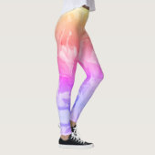 Abstracte tapijtpasta's Leggings afdrukken (Rechts)