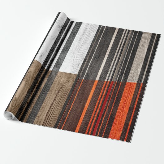 Abstracte tapijtschelp cadeaupapier (Uitgerold)