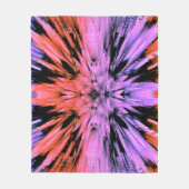 Abstracte tapijtschelp in poedervorm fleece deken (Voorkant)