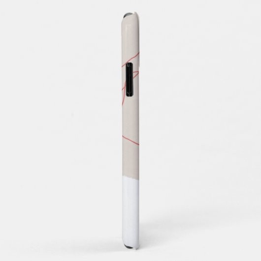 Abstracte tapijtschelpen van leder, terra Cotta Case-Mate iPhone Case (Achterkant/rechts)