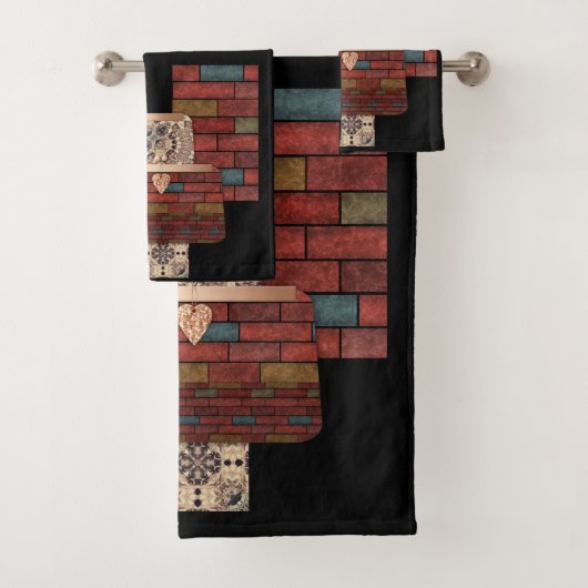 Abstracte tassen voor sierdoeleinden bad handdoek (Insitu)