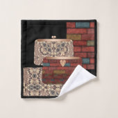 Abstracte tassen voor sierdoeleinden bad handdoek (Wasdoekje)