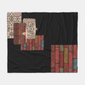 Abstracte tassen voor sierdoeleinden fleece deken (Voorkant (Horizontaal))