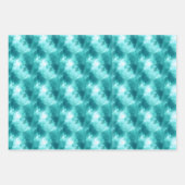 Abstracte Teal & Turquoise Verf Inpakpapier Vel (Voorkant 3)