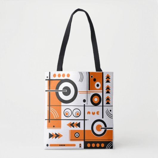 Abstracte Tech Style Canvas tas (Voorkant)