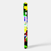 Abstracte techniek Grafisch Neon Noise Artwork MSG Case-Mate iPhone Case (Achterkant / Links)