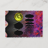 ABSTRACTE TECHNO MONOGRAM bovenpaz geel Visitekaartje (Achterkant)