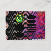ABSTRACTE TECHNO MONOGRAM jade groen Visitekaartje (Achterkant)