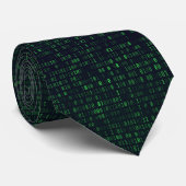 Abstracte technologie binaire code digitale IT-pat Stropdas (Opgerold)