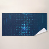 Abstracte technologische achtergrond. Digitale inn Badhanddoek (Badhanddoek)
