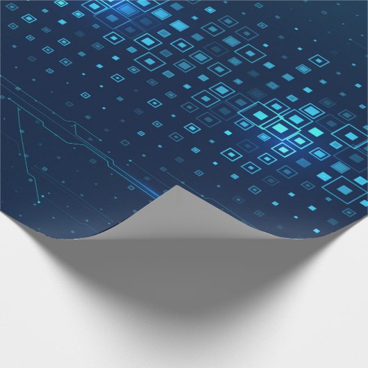 Abstracte technologische achtergrond. Digitale inn Cadeaupapier (Hoek)