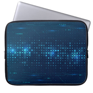 Abstracte technologische achtergrond. Digitale inn Laptop Sleeve