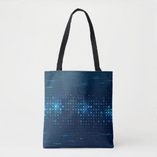Abstracte technologische achtergrond. Digitale inn Tote Bag