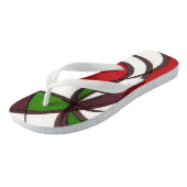abstracte teenslippers van "vliegende vissen". (Schuin)