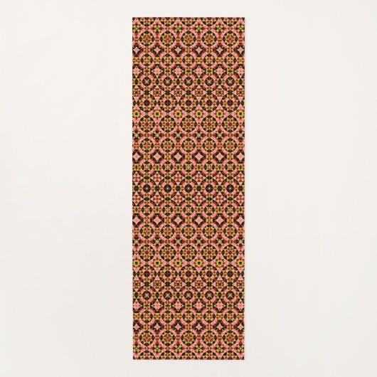Abstracte Tegel Patroon Yoga Mat (Voorkant)