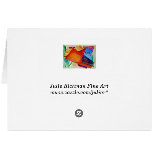 Abstracte tekaart (Achterkant Horizontaal)