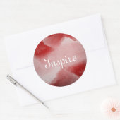 abstracte tekenachtergrond ronde sticker (Envelop)