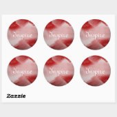 abstracte tekenachtergrond ronde sticker (Vel)