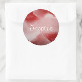 abstracte tekenachtergrond ronde sticker (Tas)