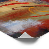 Abstracte tekenafdrukken poster (Hoek)