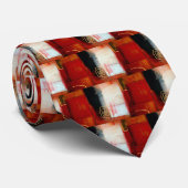 Abstracte tekenafdrukken stropdas (Opgerold)