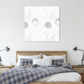 Abstracte tekencanvas afdrukken (Insitu (Slaapkamer))