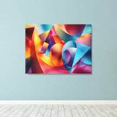 Abstracte tekencanvas afdrukken (Insitu (Houten vloer))