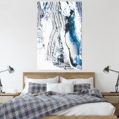 Abstracte tekencanvas afdrukken (Insitu (Slaapkamer))