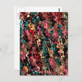 Abstracte tekengrote doelstellingen briefkaart (Voorkant / Achterkant)