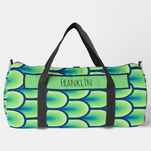 Abstracte tekening in aangepaste naam plunjezak (Voorkant)