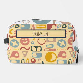 Abstracte tekening in aangepaste naam toilettasje