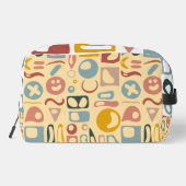 Abstracte tekening in aangepaste naam toilettasje (Achterkant)