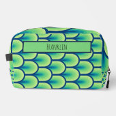 Abstracte tekening in aangepaste naam toilettasje (Voorkant)