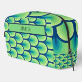 Abstracte tekening in aangepaste naam toilettasje (Rechterhoek)