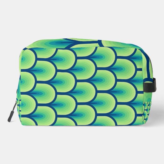 Abstracte tekening in aangepaste naam toilettasje (Achterkant)