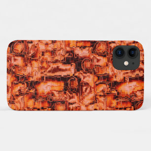 Abstracte tekening in mozaïekgesculpeerde koraalto Case-Mate iPhone case